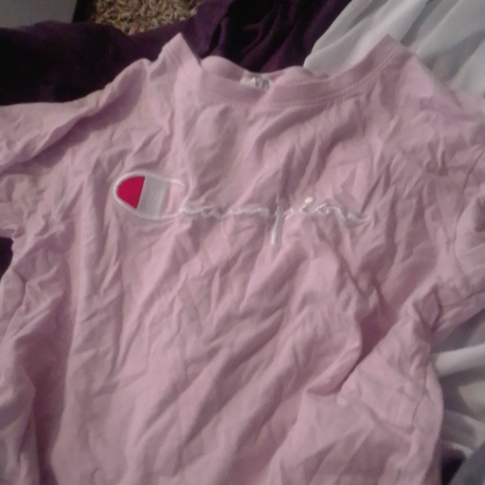 Pink Champion little girls Crop top shirt